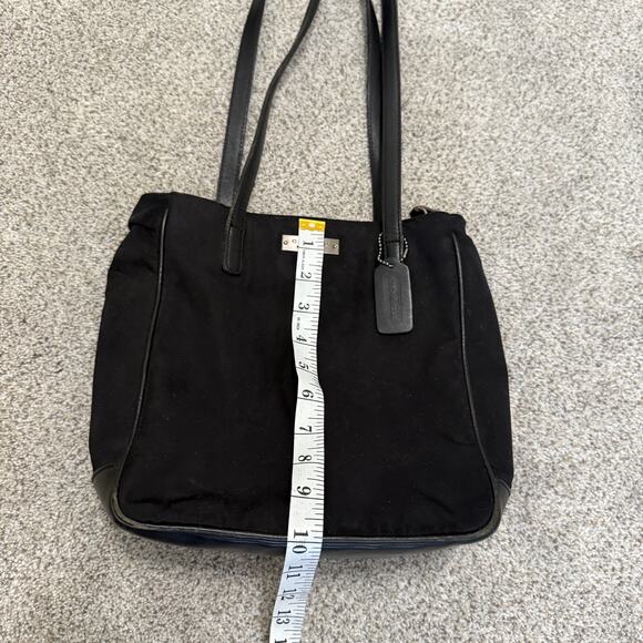 Vintage Coach Neo NEOPRENE Classic Lunch Tote 6240 Black Shoulder Bag Y2K - Picture 3 of 11